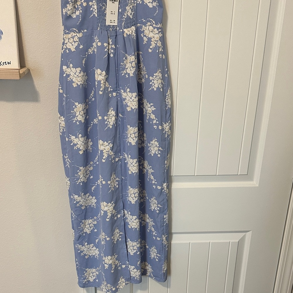 Abercrombie & Fitch Blue Floral Maxi Dress - Picture 4 of 5